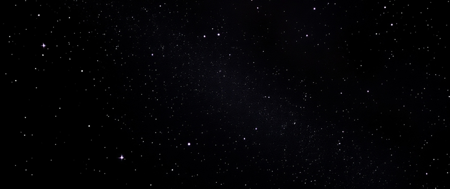 Night sky of scattered stars